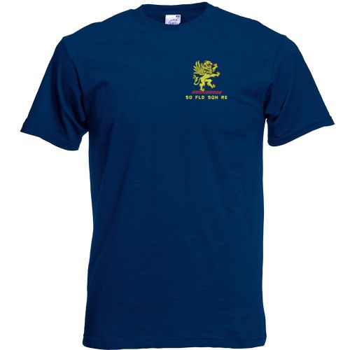 50 Fld Sqn Embroidered T-shirts Small Black